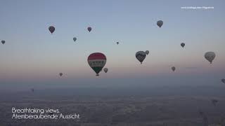 HeißluftballonFahrt in Kappadokien Türkei BallonRide in Cappadocia Turkey [upl. by Gnof926]