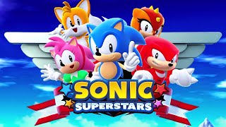 Sonic Superstars The Movie  Full Game Walkthrough [upl. by Aerbas]