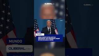 Biden comete outra gafe ao mencionar vicepresidente Trump em vez de Kamala Harris [upl. by Esiuolyram]