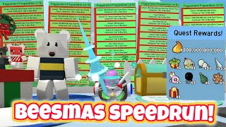 I Speedrun Beesmas in Bee Swarm Simulator and accidentally lose my sanity [upl. by Vance663]