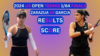 Caroline Garcia vs Renata Zarazua Results amp Score 2024 WTA US Open Tennis 164Finals [upl. by Fernanda180]