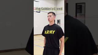 Dont Forget the Soldiers Creed in ROTC armyrotc army soldierscreed [upl. by Rochella]