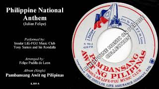 Philippine National Anthem  Insular LifeFGU Music Club 1966 [upl. by Halsy]