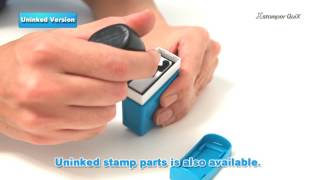 Xstamper QuiX PreInked Stamp Making System [upl. by Ecirehs530]