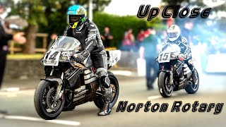 Up close Norton 588 rotary race bike Manx Grand Prix special [upl. by Hako]