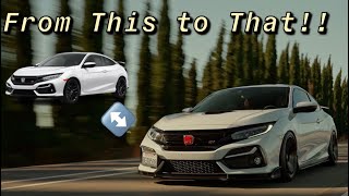 Building a 10th Gen Civic Si in 22 Minutes  Stock to Big Turbo [upl. by Renado]