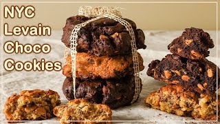 Giant NYC Levain Bakery Cookie Recipes  The Best Chewy Chocolate Chip Cookies in New York [upl. by Galang170]