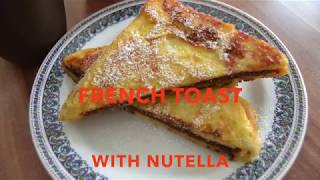 French Toast Recipe  How To Make Nutella French Toast  French Toast Nutella Rezept [upl. by Nohsal]