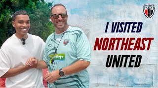 I met players amp coaches of Northeast United FC great experience  Full Vlog [upl. by Anoli477]