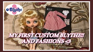 My First Custom Blythe Doll And Fashions [upl. by Sucramat]