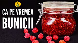 Dulceata de zmeura ca pe vremea bunicilor  Pas cu pas [upl. by Arretnahs649]