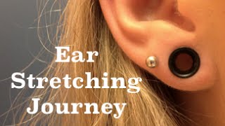 My Ear Stretching Journey 14g to 2g [upl. by Nonah]