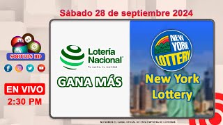 Lotería Nacional Gana Más y New York Lottery en VIVO │Sábado 28 de septiembre 2024 – 230 PM [upl. by Ibot]