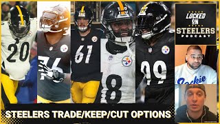 Steelers Options to TradeKeepCut for Salary Cap Space  OC Search Update  Final OLine Grades [upl. by Renaud]