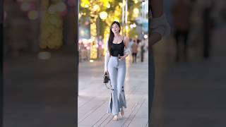 chinese girl street fashion tiktok v398 tiktok chinsesstreetfashion shortvideo douyin [upl. by Noffihc]