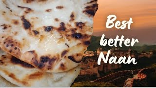 Butter Naan Recipe  How to make Naan at Home  Eggless butter Naan Recipe  Food works [upl. by Nilekcaj]