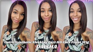 Glamourtress  Outre Synthetic Sleeklay Part HD Lace Front Wig  DAISHA [upl. by Enyt]