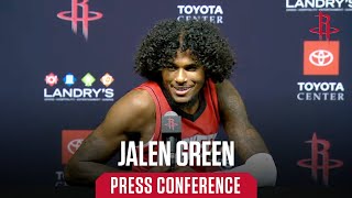 Jalen Green Media Day 2024 Press Conference l Houston Rockets [upl. by Jorgenson]