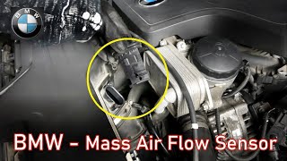 How to Clean Mass Air Flow Sensor MAF in BMW F30 320i 328i 330i 335i [upl. by Nivi]