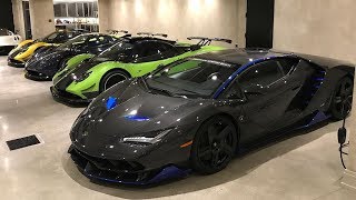 My Friend Bought a new 25M Lamborghini Centenario AND three Pagani Zondas [upl. by Boswell342]