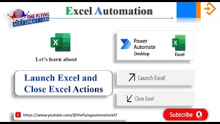 Launch Excel amp Close Excel Actions  Excel Automation  MS Power Automate  MS PAD Tutorial  14 [upl. by Skardol]