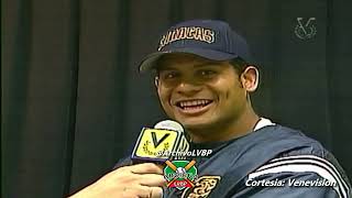 Entrevista a Bob Abreu  Leones del Caracas vs Navegantes del Magallanes Temp 20012002 LVBP [upl. by Kendrah]