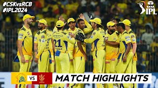 CSK vs RCB 1st Match IPL 2024 Highlights  IPL Highlights 2024  RCB vs CSK highlights today [upl. by Lewellen415]