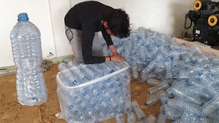 Plastic Bottles Manufacturing Process  How to Make Plastic Water Bottles in Factory Process [upl. by Yaner]