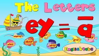 Long Vowel ey ā  Digraphs  Phonics Mix [upl. by Dannon]