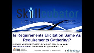 DIFFERENCE BETWEEN REQUIREMENTS GATHERING AND REQUIREMENTS ELICITATION [upl. by Asiel]