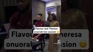 Flavour and Theresa onuorah live session flavour youtubeshorts music trending [upl. by Sarge518]