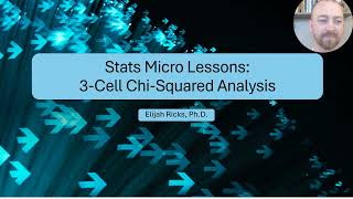 Stats Micro Lessons 62 Example of a 3Cell ChiSquared Analysis Unequal Probabilities Assumed [upl. by Free]