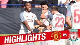 Highlights Man United 14 Liverpool  Shaqiri’s wonder strike in Michigan [upl. by Annecorinne]