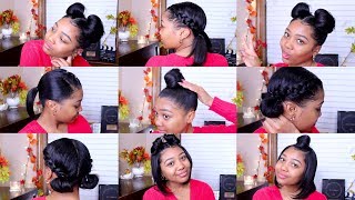 10 QUICK amp EASY HAIRSTYLES  Shoulder Length Hair [upl. by Bee]