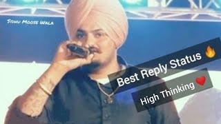 Sidhu Moose Wala Status  New Song Whatsapp Status  Punjabi Attitude Dialogue Status Shayarishorts [upl. by Esserac]