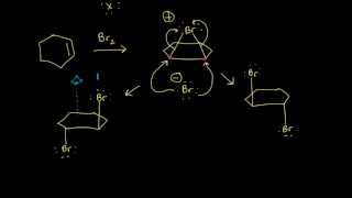 Halogenation  Alkenes and Alkynes  Organic chemistry  Khan Academy [upl. by Airtemed]