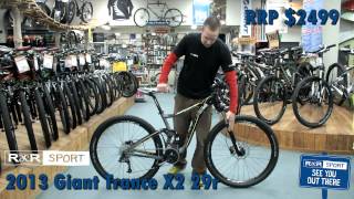 2013 Giant Trance X 29er 2 Mountain Bike Review [upl. by Relyhs]