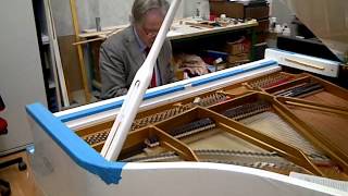 Paolo Fazioli tests white Fazioli F156 Grand Piano [upl. by Arel]