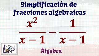 Fracciones algebraicas con igual denominador  La Prof Lina M3 [upl. by Claretta860]