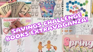 SAVINGS CHALLENGES BOOKS EXTRAVAGANZA Lets look through my challenge books and save some cash [upl. by Kulsrud]