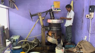 Cold Press PeanutGroundnut Oil making in Chennai Tamil Nadu [upl. by Akihdar]