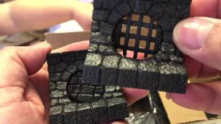 Dwarven Forge City Builder  Unpainted Monster Sewer Set  Kickstarter 3  Unboxing [upl. by Allimak]