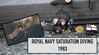 Royal Navy Saturation diving informational video from 1983 [upl. by Gayel]