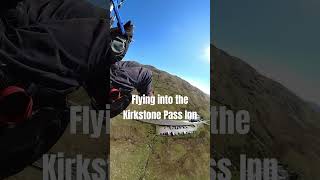 Flying into the Kirkstone Pass Inn paragliding [upl. by Markus955]