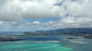 Flying Over a Sandbar in Hawaii with a Gulfstream IV [upl. by Furtek]