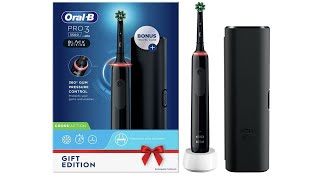 UNBOXING the OralB PRO 3 3500 black edition electric toothbrush  Lightweight and comfortable [upl. by Anuahsed]