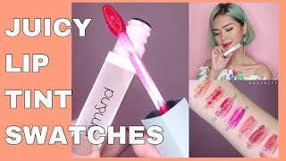 ROMAND JUICY LIP TINT SWATCHES amp MINI REVIEW  CHARIS [upl. by Aicilaf938]