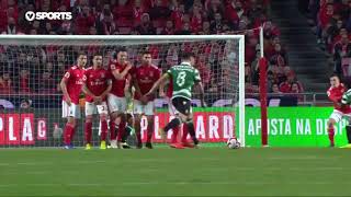 Goal  Golo Bruno Fernandes Benfica 21 Sporting Taça de Portugal 1819 12 Final [upl. by Jens]