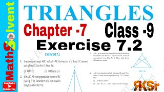 Exercise 72 class 9 Q1 to Q4  Triangles class 9  Chapter 7 class 9  By RK Sir [upl. by Genna12]