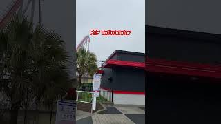 RIP to Intimidator at Carowinds 💔 intomidator carowinds rollercoaster [upl. by Zannini777]